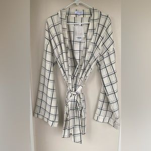 SABO SKIRT kimono plaid dress size XL